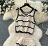 Spring Crochet Tank Tops With Skirts Sets